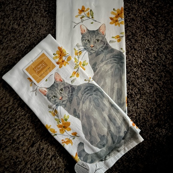 Lisa Audit Art Other - Sweet Home Cat Tea Towels